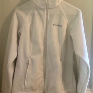 Columbia Sportswear Fleece Zip Jacket white size S